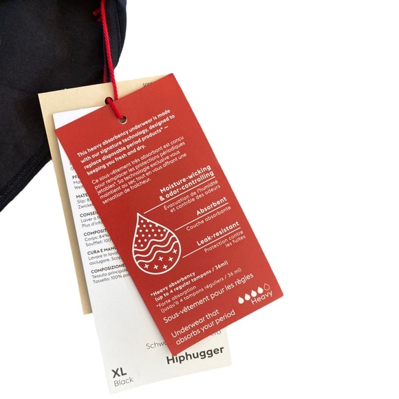 Thinx NWT Set of Three Black Hiphugger Classic Super Absorbent Period Underwear - Picture 9 of 9